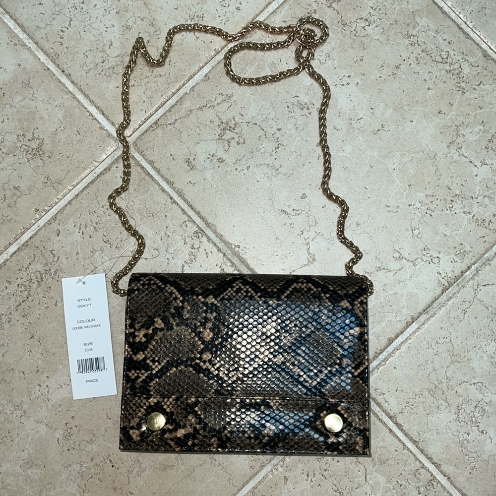French Connection Snakeskin handbag